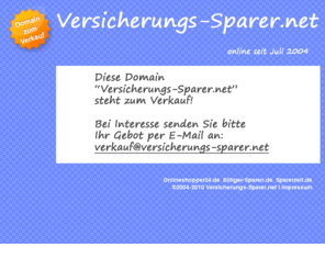 versicherungs-sparer.net: versicherungs-sparer.net - Der sichere Versicherungsvergleich im Internet
versicherungs-sparer.net; vergleichen Sie kostenlos und unverbindlich Ihre Versicherung online.