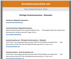 kernbohrmaschine.net: kernbohrmaschine.net - Wichtige Kernbohrmaschine - Webseiten
