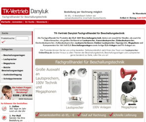 lautsprecher-onlineshop.de: Beschallungsanlagen, ELA-Anlagen, Beschallungstechnik, Lautsprecher und Verstärker, Megafone und mobile Lautsprecheranlagen
Fachhandel für Beschallungstechnik bietet ELA Anlagen (Beschallungsanlagen), Lautsprecher (PA, Pro-Sound und ELA), 100V Verstärker und Megafone, Online Shop mit Sitz in 46045 Oberhausen