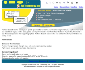 raltech.com: Barcode Maker - Label Generation for the Windows
Jetosoft barcode activex controls include linear barcode control, PDF417 barcode control and MaxiCode barcode control.