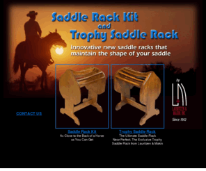 saddlerackkit.com: Saddle Rack Kit and Trophy Saddle Rack
Innovative new saddle racks to maintain the shape of your saddle.