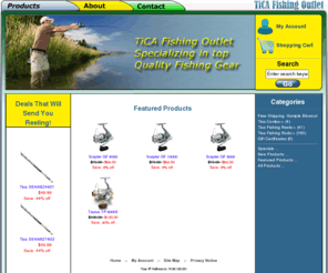 ticafishingoutlet.com: TiCA Fishing Outlet, Specializing in Top Quality Fishing Gear
TiCA Fishing Outlet :  - Gift Certificates Tica Fishing Reels Tica Fishing Rods Tica Combo Free Shipping -Sample Blowout ecommerce, open source, shop, online shopping