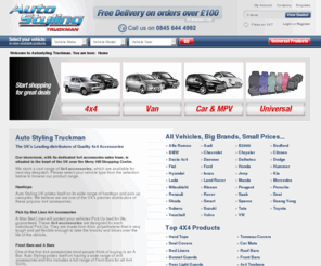 autostylingtruckman.com: 4x4 Accessories from AutoStyling Truckman - The 4x4 Accessories Superstore
Looking for 4x4 accessories? Auto Styling are one of the UK's leading distributors of quality SUV and 4x4 accessories. Our showroom, with its dedicated 4x4 Accessories sales team, is situated in the heart of the UK near the Merry Hill Shopping Centre