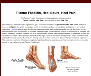 plantar-fasciitis.org: Plantar Fasciitis: From Causes to Treatment
Plantar Fasciitis, Heel Spurs, & Heel Pain.