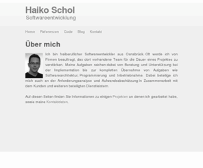 haikoschol.com: Haiko Schol — Softwareentwicklung
Freiberuflicher Softwareentwickler aus Osnabrück