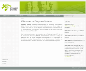 ralfstegmann.com: Willkommen bei Stegmann Systems
Stegmann Systems ist einer der führenden Anbieter von Softwarelösungen für die Publikation digitaler Archive und biostatistischer Analyseanwendendungen.