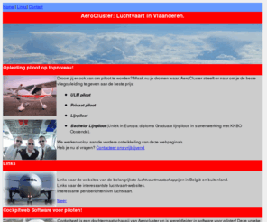 aerocluster.com: Aerocluster: Luchtvaart in Vlaanderen
Aerocluster, Luchtvaart, opleiding piloot