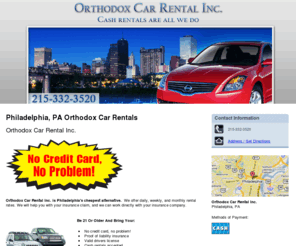 orthodoxautoco.com: Orthodox Car Rentals Philadelpia, PA - Orthodox Auto Company Inc
Orthodox Auto Company Inc of Philadelpia, PA handles car rental services. We are recommended by major insurance companies. Call us at 215-332-3520.