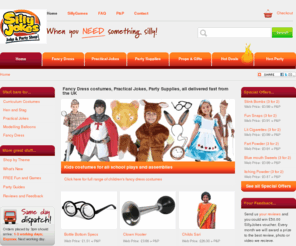 sillyjokes.co.uk: Fancy Dress costumes, Practical Jokes, Party Supplies, UK
UK Online Party Shop supplying Fancy Dress Costumes, decorations and party supplies. Our themes include Halloween, Christmas, Easter and World Book Day.
