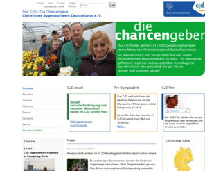 creating-opportunity.com: CJD Zentrale - CJD - die Chancengeber
Das Christliche Jugenddorfwerk Deutschlands e. V. (CJD - die Chancengeber) bietet jungen und erwachsenen Menschen Förderung, Begleitung und Ausbildung an mehr als 150 Standorten an.