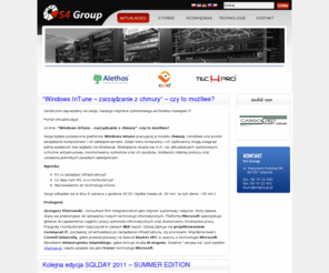 s4group.pl: S4 Group - Teleinformatyka dla biznesu, telekomunikacja, komputery, sieci, informatyka, centrale telefoniczne, DELL, Microsoft, Slican
S4 Group - Teleinformatyka dla biznesu, telekomunikacja, komputery, sieci, informatyka, centrale telefoniczne, DELL, Microsoft, Slican, Projektowanie stron WWW, Outsorcing