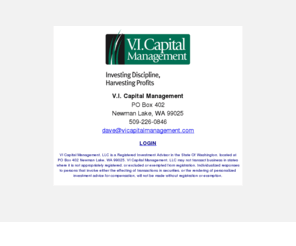 vicapitalmanagement.com: Welcome to V.I. Capital Management. Investments and Investment Strategies
Welcome to V.I. Capital Management Website.