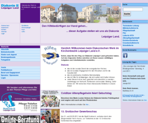 diakonie-muldentalkreis.de: Diakonie Leipziger Land
Herzlich Willkommen beim Diakonischen Werk im Leipziger Land. Schön, dass Sie den Weg zum Diakonischen Werk im Landkreis Leipzig gefunden haben. Auf den folgenden Seiten möchten wir Ihnen unsere vielfältigen Aufgaben und Arbeitsbereiche vorstellen.