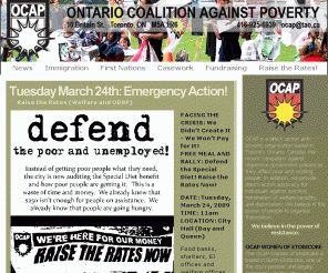 ocap.ca: Ontario Coalition Against Poverty | 10 Britain St, Toronto, Ontario   Phone: 416-925-6939  ocap@tao.ca
