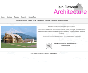 idawson.co.uk: Iain Dawson Architectural Technologist - Glasgow
Iain Dawson Architectural Technologists Glasgow - As comprehensive as an Architect. Our clients include, Self build, Individual and Contractors from all over Scotland