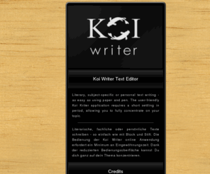 koiwriter.com: Koi Writer Text Editor
Koi Writer Text Editor