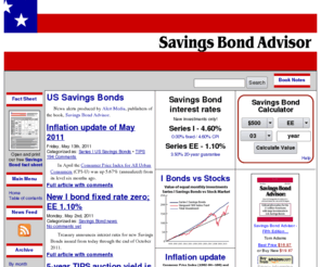 savings-bonds-alert.com: US Savings Bonds Advisor
Expert answers to your questions about US Savings Bonds, including current EE and I bond values and rates.
