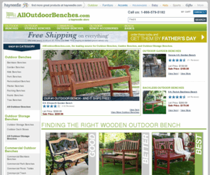 haysneedleoutdoorbenches.com: Outdoor Benches : Shop Outdoor Bench at All Outdoor Benches
Shop our huge selection of quality outdoor benches! Buy online now and save up to 30% on a garden bench or outdoor storage bench from AllOutdoorBenches.com