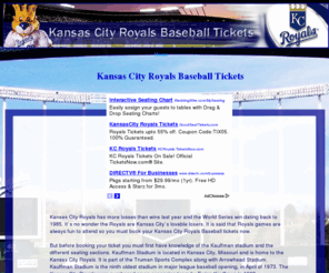 kansascitybaseball.info: Buy Kansas City Royals Baseball Tickets in one place.
Find cheap Kansas City Royal Baseball Tickets during the offseason. 