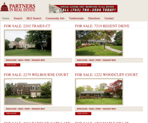 partnersinrealestate.info: Partners In Real Estate Northern Virginia Realty
Search for a home in Northern Virginia at PartnersInRealEstate.com. Partners In Real Estate is a full service real estate brokerage, headquartered in Alexandria, Virginia.