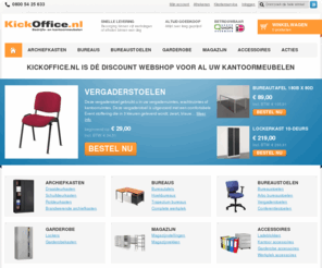 kickoffice.nl: Dé discount webshop voor al uw kantoormeubelen | KickOffice.nl
KickOffice.nl is een discount webshop voor al uw kantoormeubelen. Op de online webshop koopt u goedkope archiefkasten, bureaus, bureaustoelen, lockers, magazijnstellingen en garderobekasten.