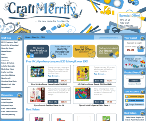 craftmerrily.co.uk: Hama Beads | Fimo | Sculpey | Wooden Beads | Craft Kits
 Buy Hama Beads, Fimo and Sculpey Polymer Clays, Wooden Bead Sets, Paints & Art Supplies & Craft Kits. Hama Beads & Fimo UK stockists.