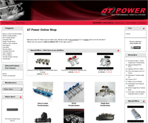 atpowershop.co.uk: AT Power | Throttle Body, Airbox, Fuel Injector.
AT Power for Throttle Body, Airbox, Fuel Injector, Air Filter, Trumpet, Horn, Throttle Position sensor, and other parts