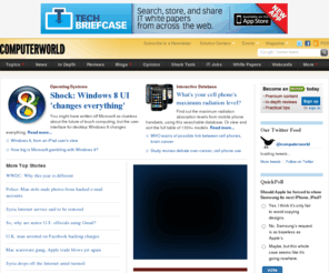 computerworldroi.org: Computerworld - IT news, features, blogs, tech reviews, career advice
Computerworld covers a wide range of technology topics, including software, security, operating systems, mobile, storage, servers and data centers, and technology companies such as Microsoft, Google and Apple.