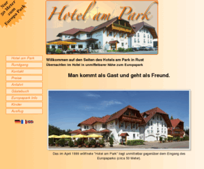 hotel-am-freizeitpark-rust.de: Hotel am Park| Hotel Rust | Europapark Rust | Hotels Rust | Europapark Rust | Start
Hotel am Park in Rust am Europapark, Bilder Hotel Zimmer Anfahrt Buchung Kontakt