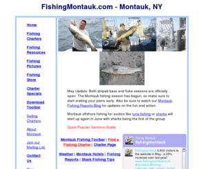 killianshea.com: Montauk Fishing charter boat for tuna, sharks, striped bass and more.
Montauk fishing charters for inshore, offshore and deep sea