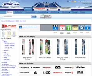 mensskisonline.com: Mens Skis
Mens skis from Rossignol, Salomon, Atomic, Volkl, and more. uaranteed lowest prices on mens skis.