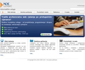nxlogic.com: NX Logic | Web programiranje - Web dizajn - Poslužitelji i mreže
NX Logic - Izrada web stranica, programiranje i mreže.