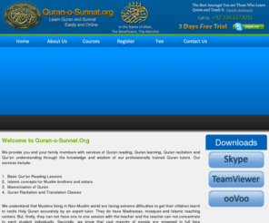 quranosunnat.org: Quran-o-Sunnat.org - Online Quranic and Islamic Teaching Center
