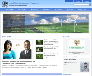 unep.org: -- United Nations Environment Programme (UNEP) - Home page --
the united nations environment programme (UNEP) is the voice for the environment in the united nations system. it is an advocate, educator, catalyst and facilitator, promoting the wise use of the planet's natural assets for sustainable development.