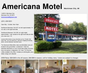 americanamotelmackinaw.com: Americana Motel in Mackinaw City, MI
Americana Motel in Mackinaw City, MI for Affordable Motel Rooms