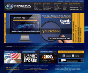 minervapromotions.com: Minerva Promotions
Easy screen printing, embroidery and promotional product services for your company, school, team or organization! We also offer free order forms & web stores as an added value service to you. Located in Bloomington-Normal, Illinois.