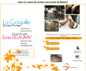 soniadelaunay-34.com: Ecole Sonia Delaunay, Ecole la Coquille, Béziers
Ecoles privées : Sonia Delaunnay, La Coquille à Béziers. Formation sanitaire et social. Formation coiffure et esthétique. 