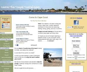 the-enterprising-homeschooler.com: Come to Cape Coral
Come to Cape Coral, a travel guide about visiting and living in our waterfront paradise.