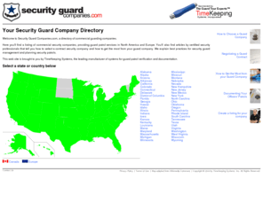 securityguardcompanies.com: Security Guard Companies Directory
Security Guard Companies — Find Security Guard Companies in the U.S.