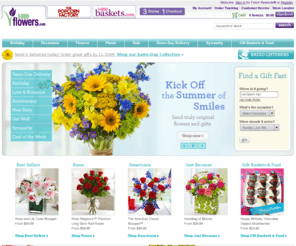 18ooflowers.com: Flowers, Roses, Gift Baskets, Same Day Florists | 1-800-FLOWERS.COM
Order flowers, roses, gift baskets and more. Get same-day flower delivery for birthdays, anniversaries, and all other occasions. Find fresh flowers at 1800Flowers.com.