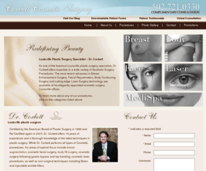 leecorbettmd.com: Plastic Surgery Louisville - Cosmetic Surgeon - Dr. Corbett
As a leading Louisville plastic surgeon, Dr. Corbett has helped many Louisville cosmetic surgery patients enhance their appearance and self-confidence.