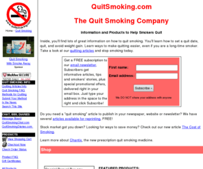 smokinq.com: QuitSmoking.com - The Quit Smoking Company Home Page Stop Smoking
Quit Smoking Information and Products to Help Smokers Stop Smoking