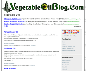 vegetableoilblog.com: Vegetable Oils
Vegetable Oil Blog