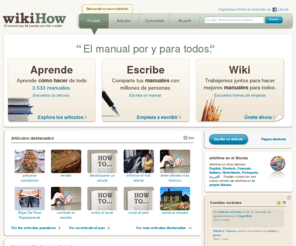 wikihow.es: wikiHow - El manual que tú puedes escribir o editar
<mainpage_meta_description>