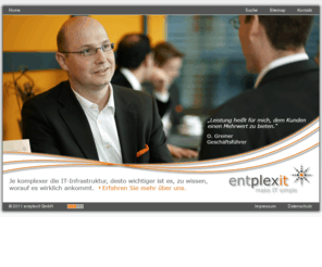 entplexit.net: entplexit GmbH - make IT simple
Webpräsenz des Unternehmens entplexit GmbH (Darmstadt) - make IT simple