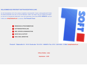 firstsoft.net: :: Firstsoft Softwareentwicklung & Webdesign ::
