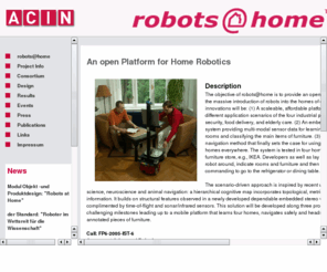 robots-at-home.org: robots@home
robots@home - An open Platform for Home Robotics