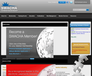 acheducation.net: Electronic Payments Resource | SWACHA | Electronic Payments Resource
SWACHA is an electronic payments resource for financial institutions, businesses, and payments industry stakeholders.