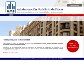 administradoresdecomunidades.com: AMF - Administración Madrileña de Fincas
Página de inicio de AMF, Administración Madrileña de Fincas. Soluciones inteligentes para comunidades y urbanizaciones.