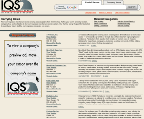 customcarryingcases.net: Carrying Cases Information and Resources

Find information on Carrying Cases industrial trends including Carrying Cases suppliers and Carrying Cases resources.